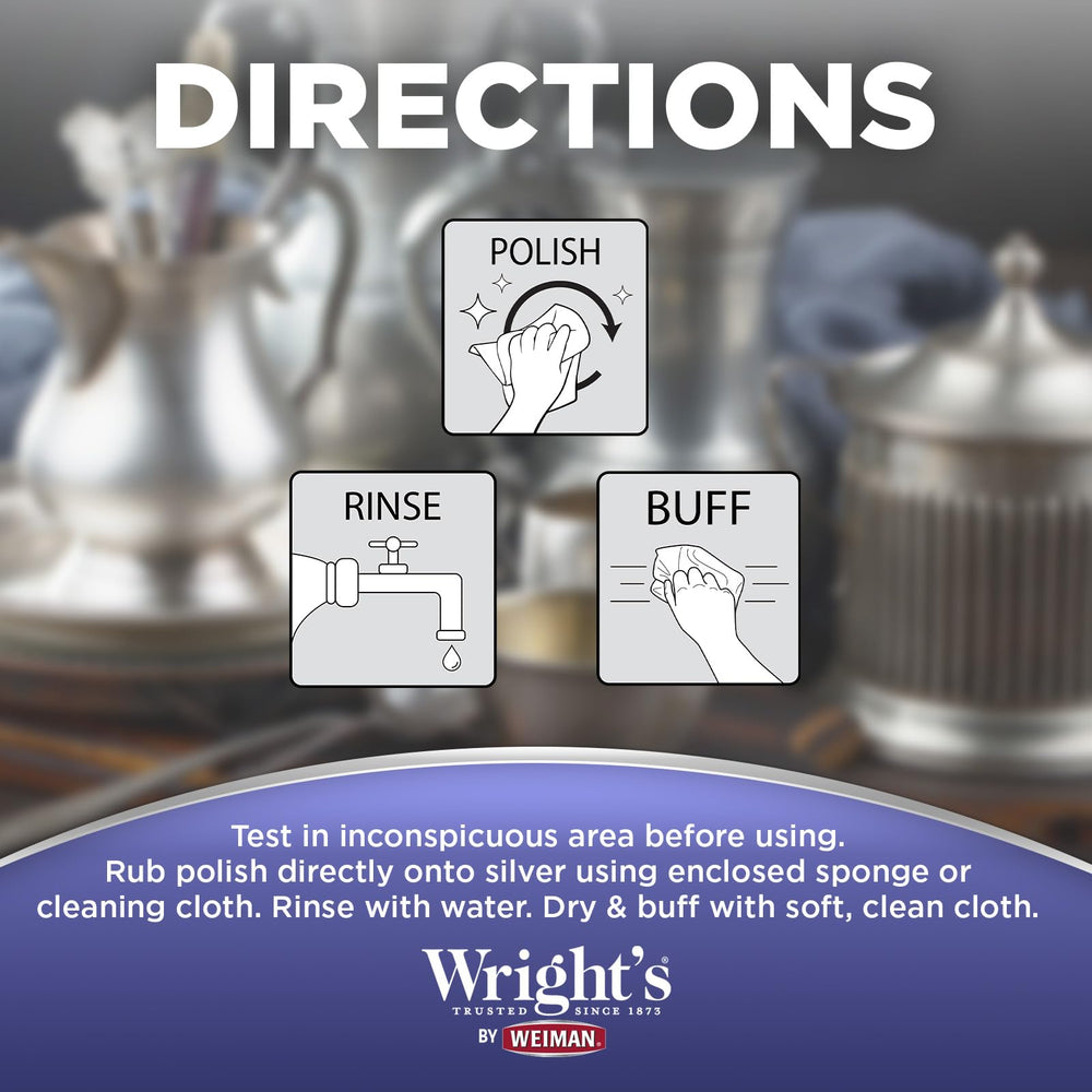 Wright's Weiman ammonia-free formula safe for diamond jewelry cleaning.