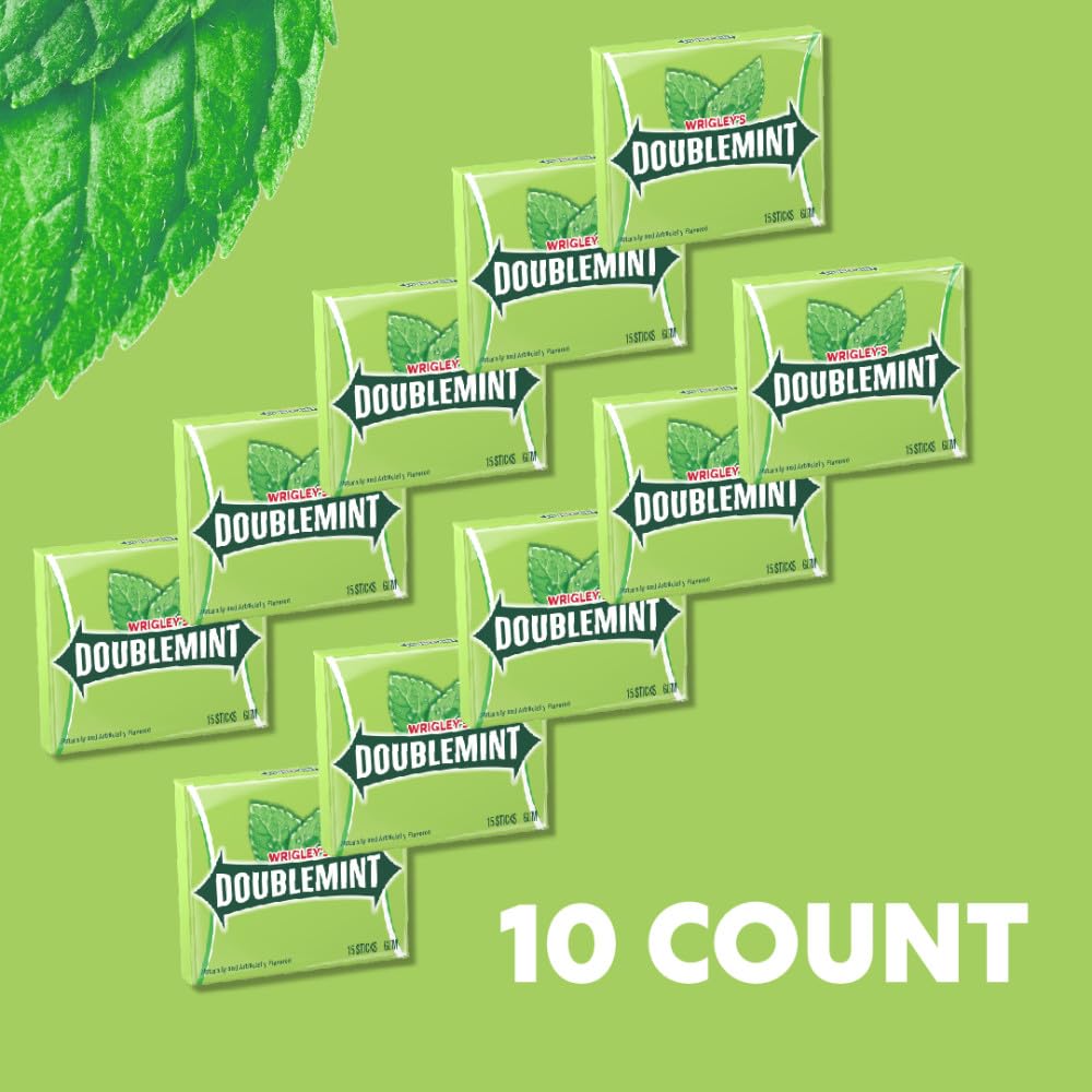 Wrigley's Doublemint 1914 heritage emphasizes a historic gum tradition.