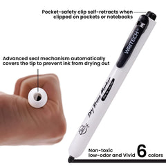WriteCh 2mm bullet-tip marker enables precise writing and drawing.