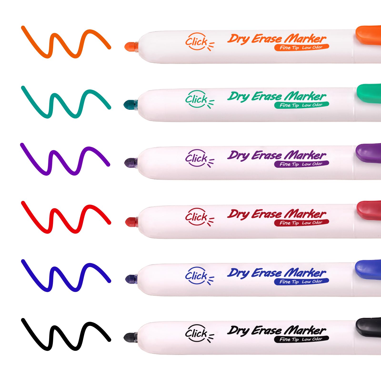 WriteCh multicolor dry erase markers arranged for notes and diagrams.