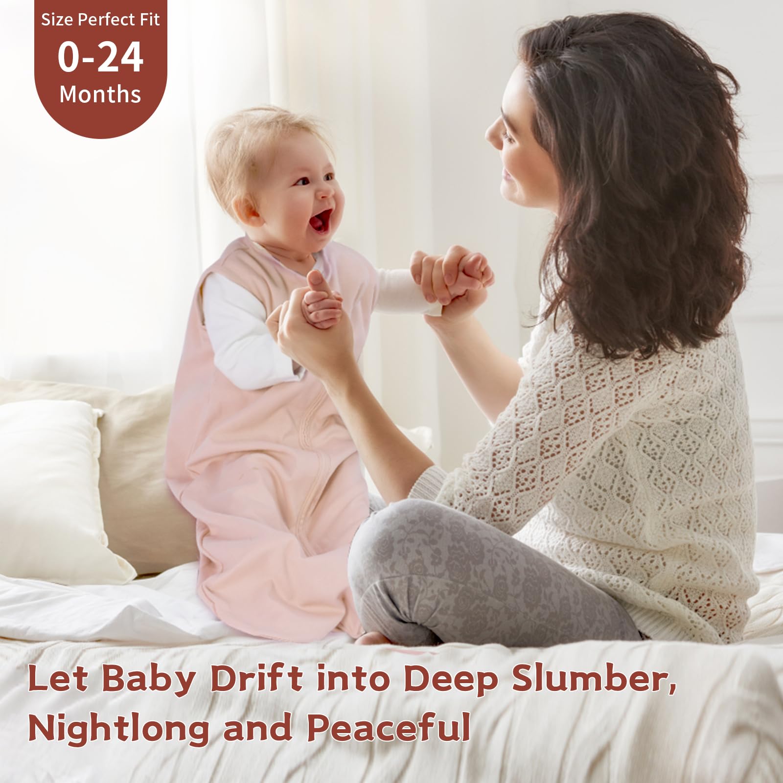 Wrrernsin sleep sack is durable and machine washable for busy families.