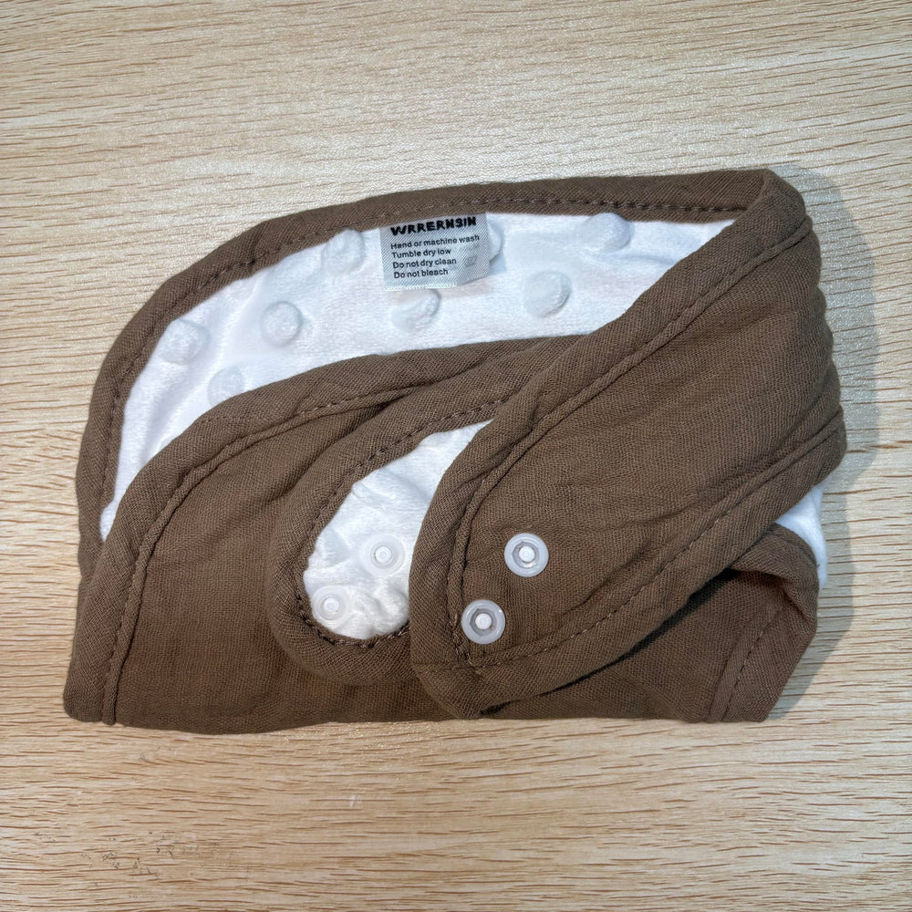 Wrrernsin muslin baby bibs machine-washable for easy cleanup