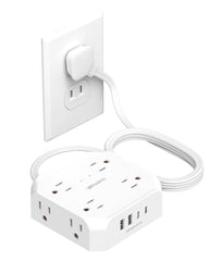 WRXDMC 2 Prong to 3 Prong Outlet Adapter converts old outlets for safer powered devices.