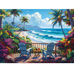 WSCXSC seaside holiday puzzle with 500 pieces for a relaxing coastal escape