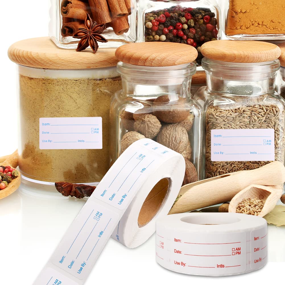 WSICSE red roll food labels provide bright, durable markings on jars and containers