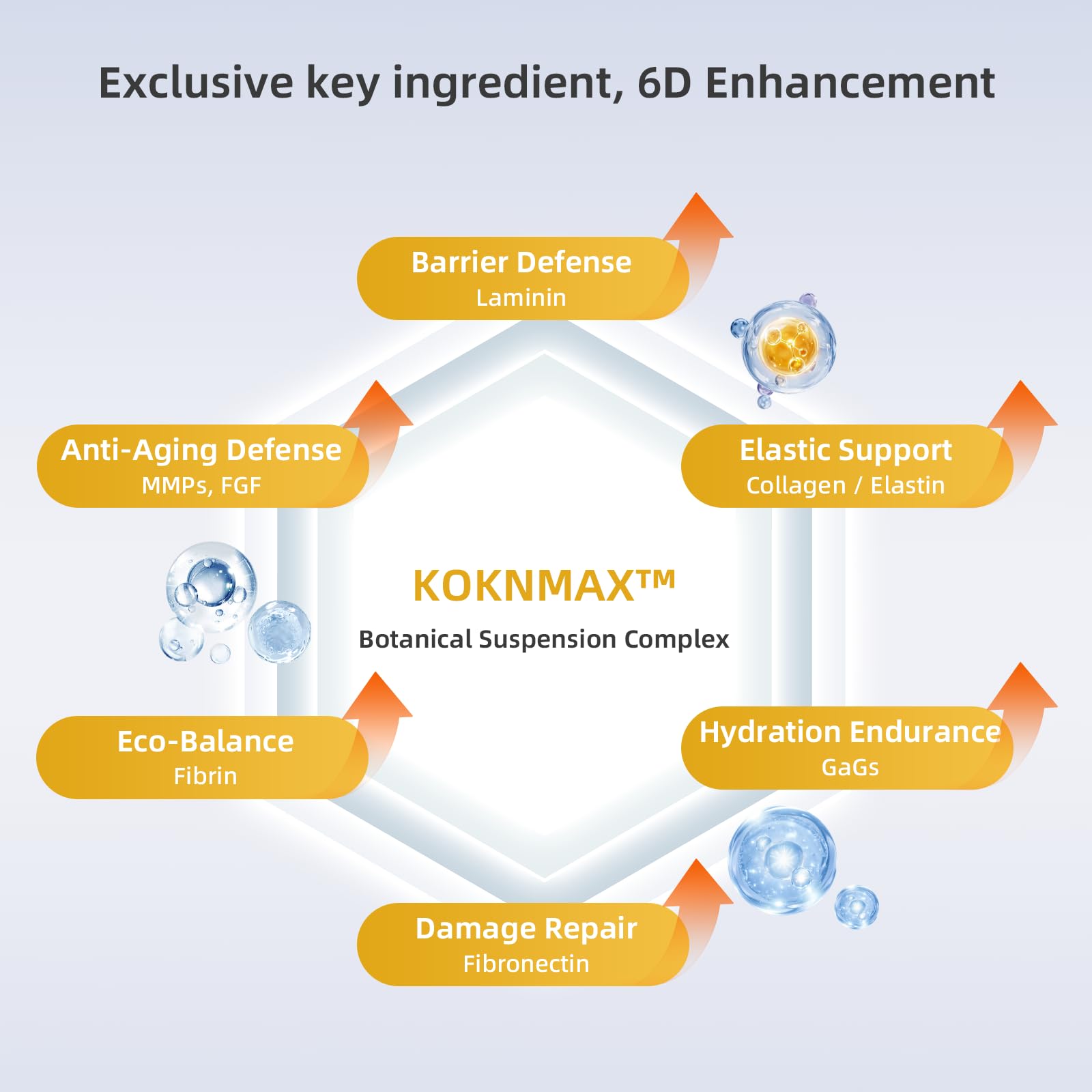 WSNDNSWR KOKN Complex graphic explains botanical suspension benefits.