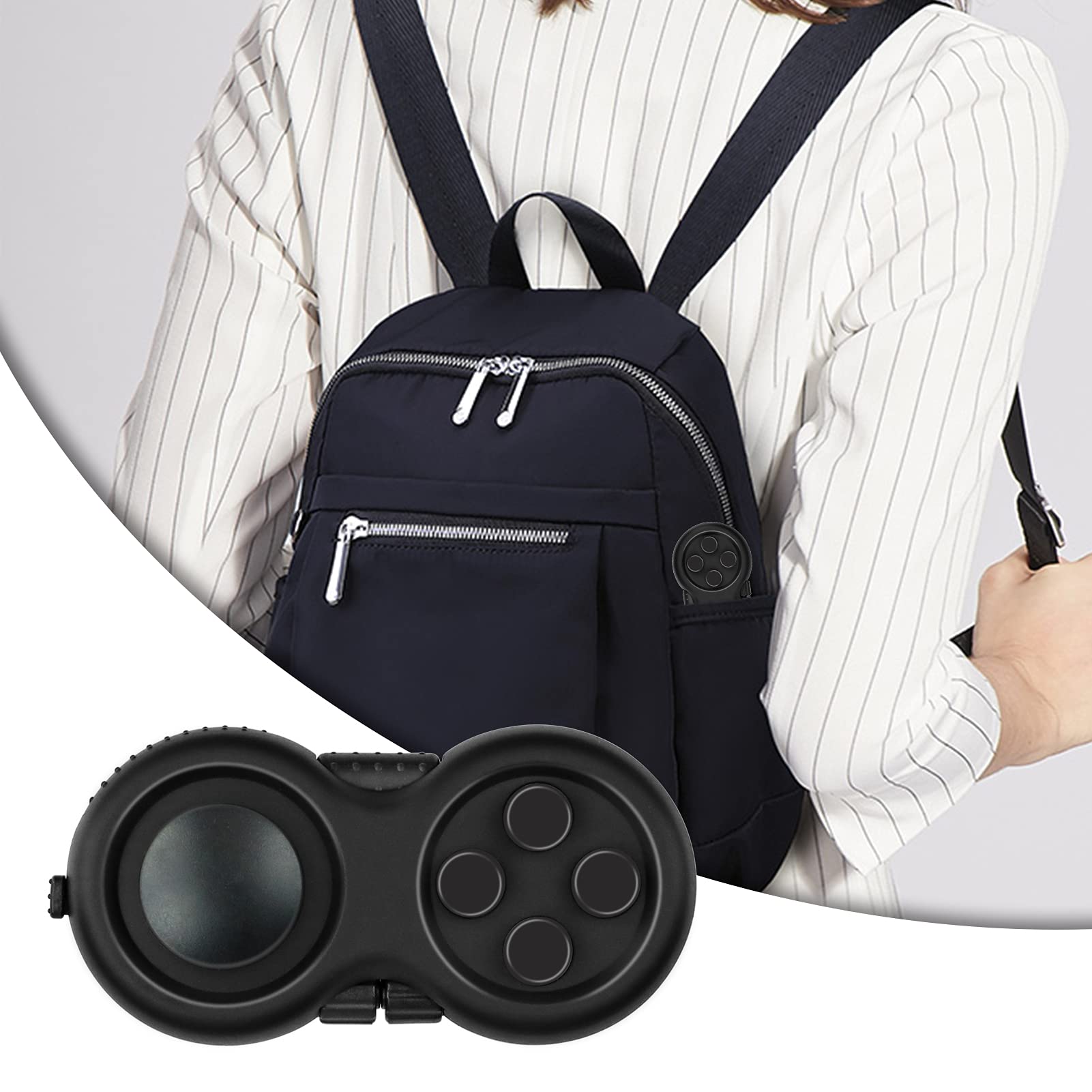 WTYCD lanyard-equipped design keeps your fidget toy handy.