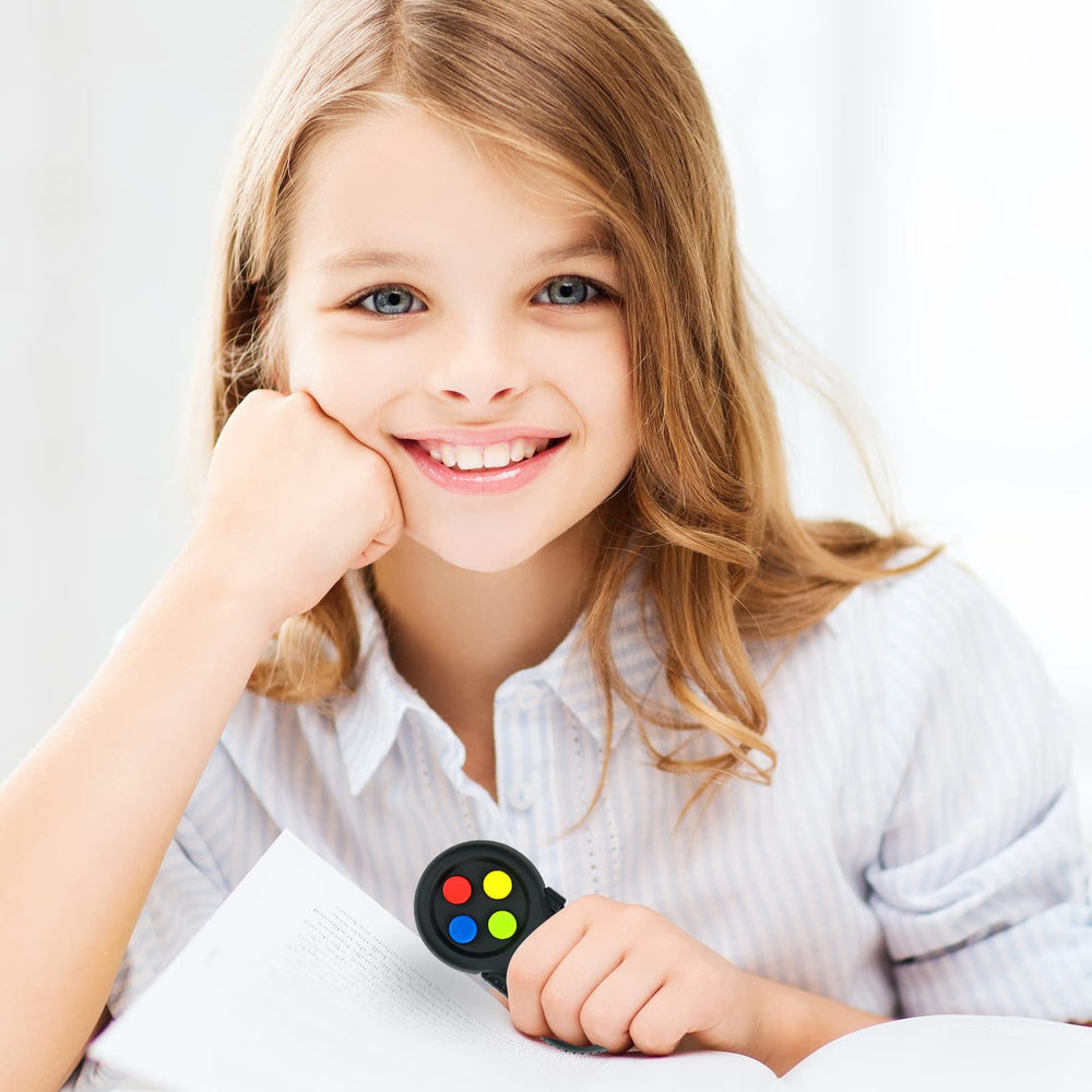 WTYCD spinnable dial creates rhythmic motion to ease tense moments.