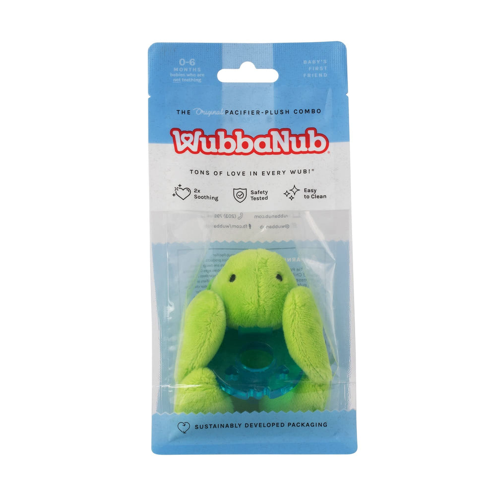 WubbaNub Turtle pacifier plush packaged for gift-ready display