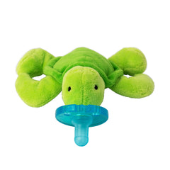 WubbaNub Turtle pacifier plush — side view for easy grasp