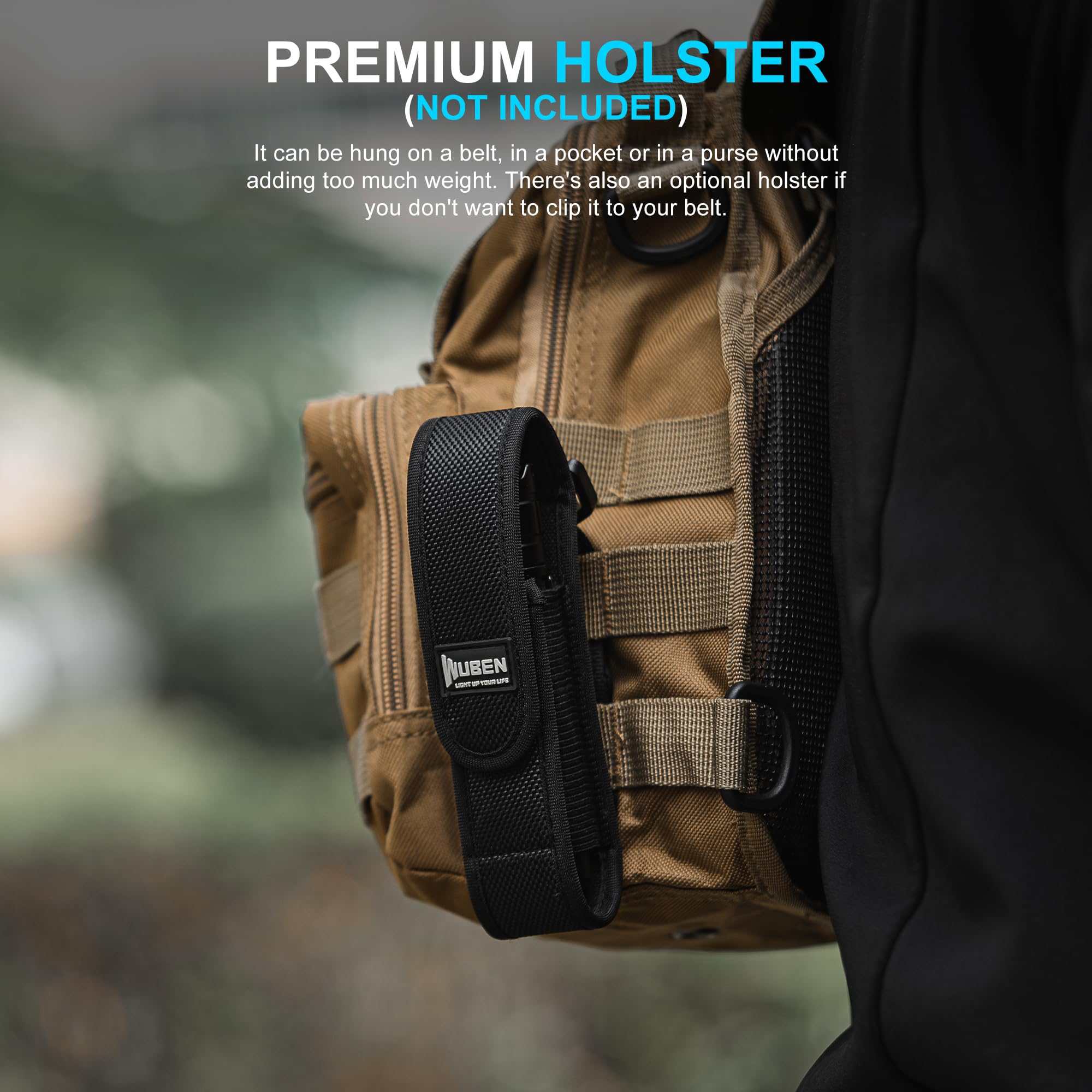 Wuben C3 compact pocket-size design fits easily in a day bag
