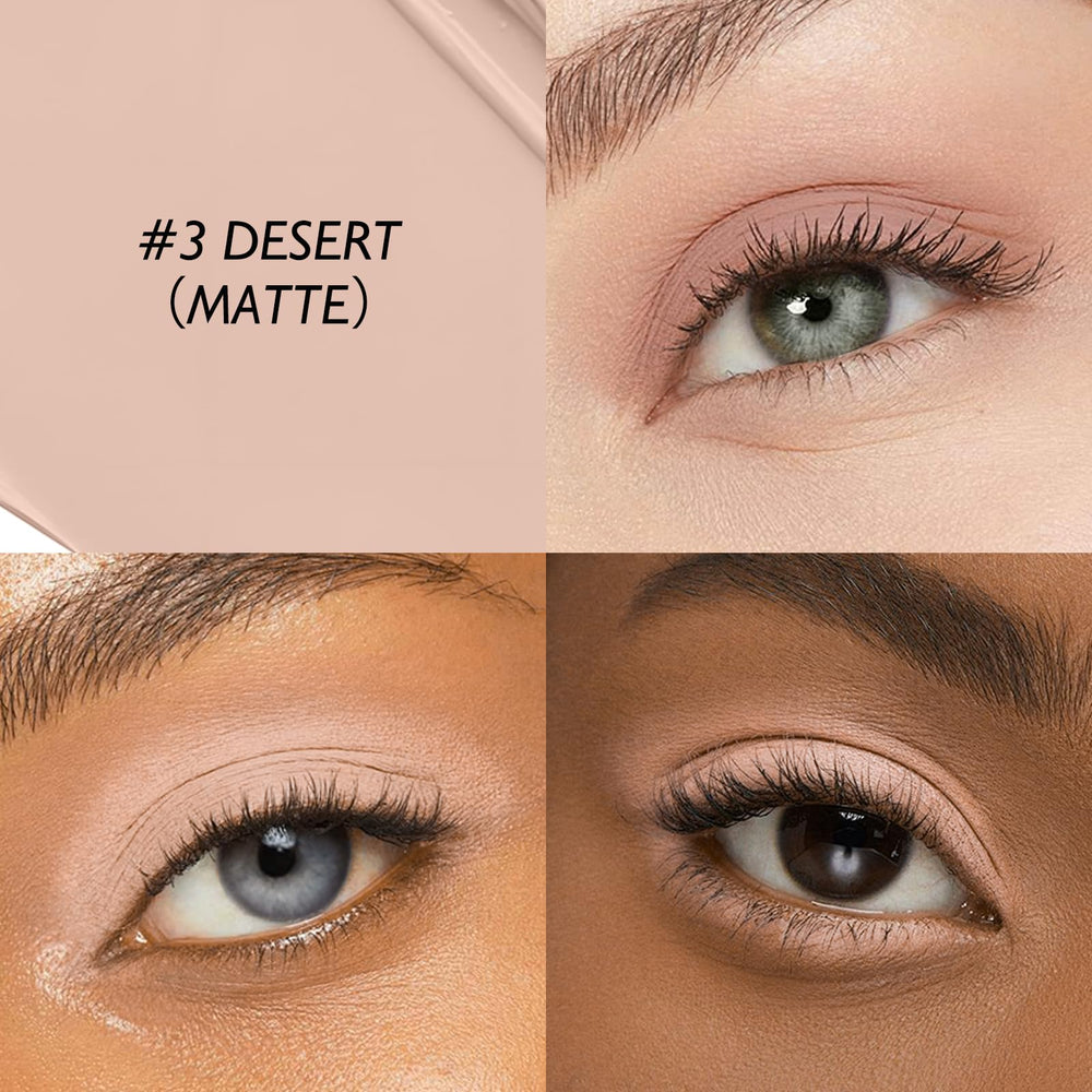 Wugbc Eyeshadow Stick Desert application swatch demonstrates easy blending and seamless color.