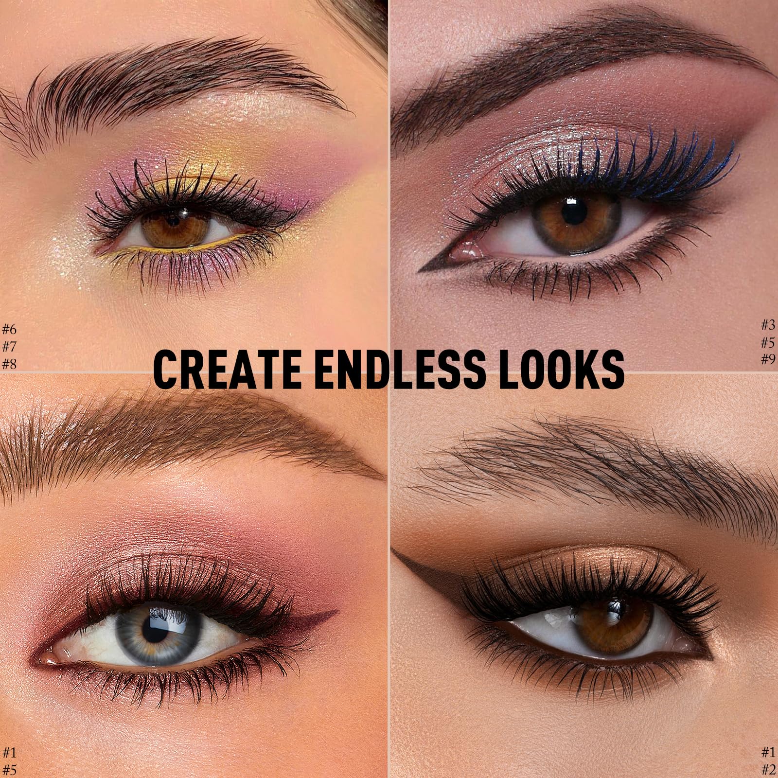 Wugbc Eyeshadow Stick Desert on eyes demonstrates quick daily shading with a nude base.