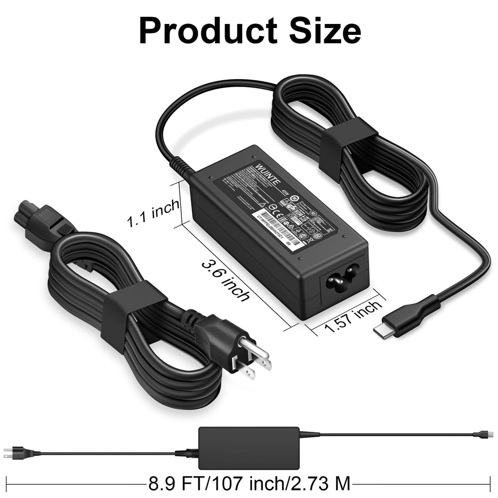 WUINTE USB-C charger in the box ready for setup.