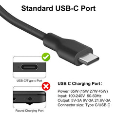 WUINTE USB-C charger side ports ready for multi-device charging.