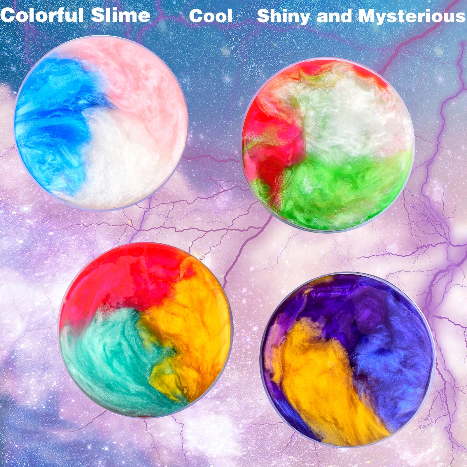 WUJYLY Galaxy Slime Kit makes a bright, kid-friendly gift idea