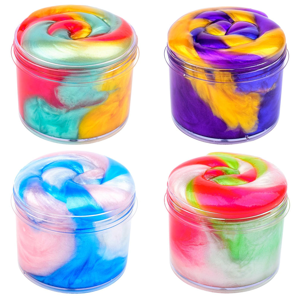 WUJYLY Galaxy Slime Kit packaging showcases jar size and set contents
