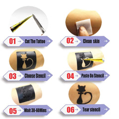 Wumawu kit includes four nozzles for precise, clean patterns on skin.