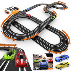 Wupuaait slot car track set overview providing immersive racetrack fun at home.