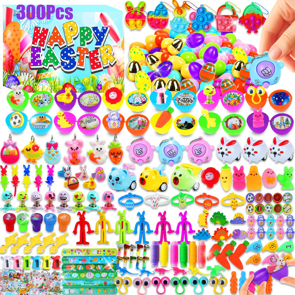 Wuridiwa Easter egg prizes inside for kids' treasure hunts and rewards.