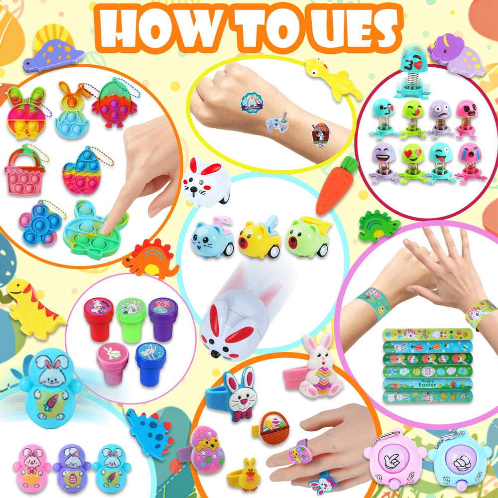 Wuridiwa Easter eggs variety toys inside, wide selection for party favors.