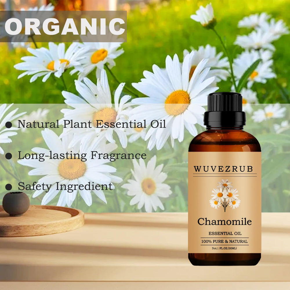 Wuvezrub Chamomile Oil used in candles for a soft floral scent