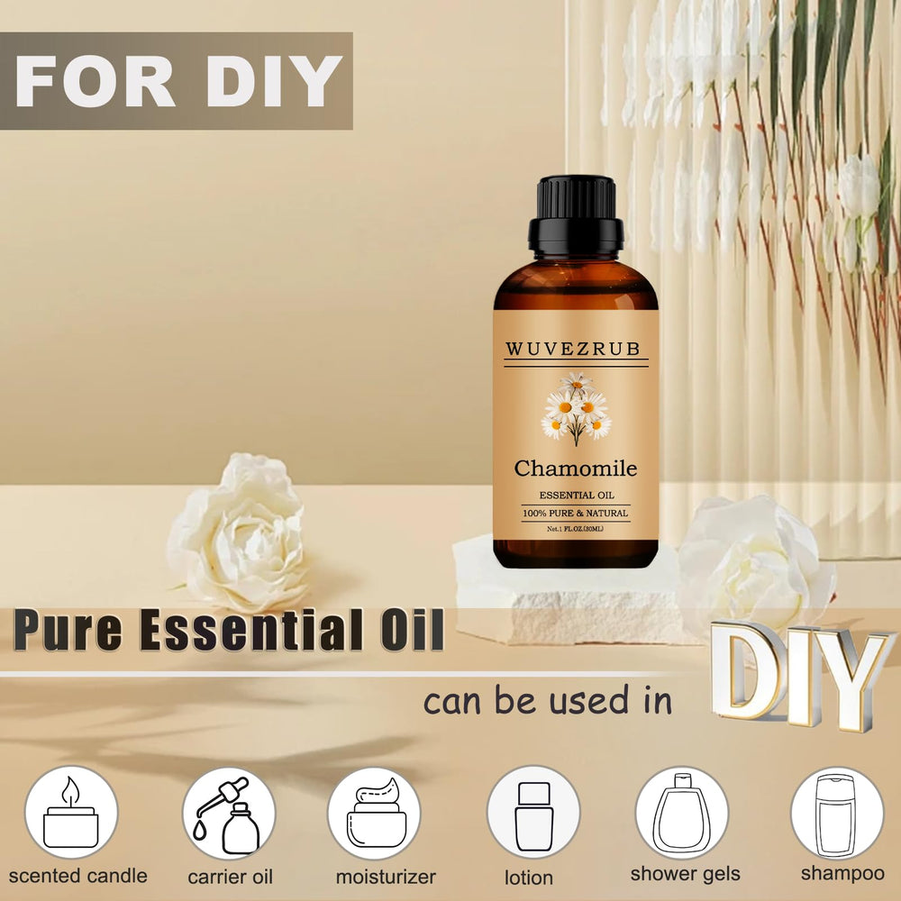 Wuvezrub Chamomile Oil drops ready to scent diffusers and blends