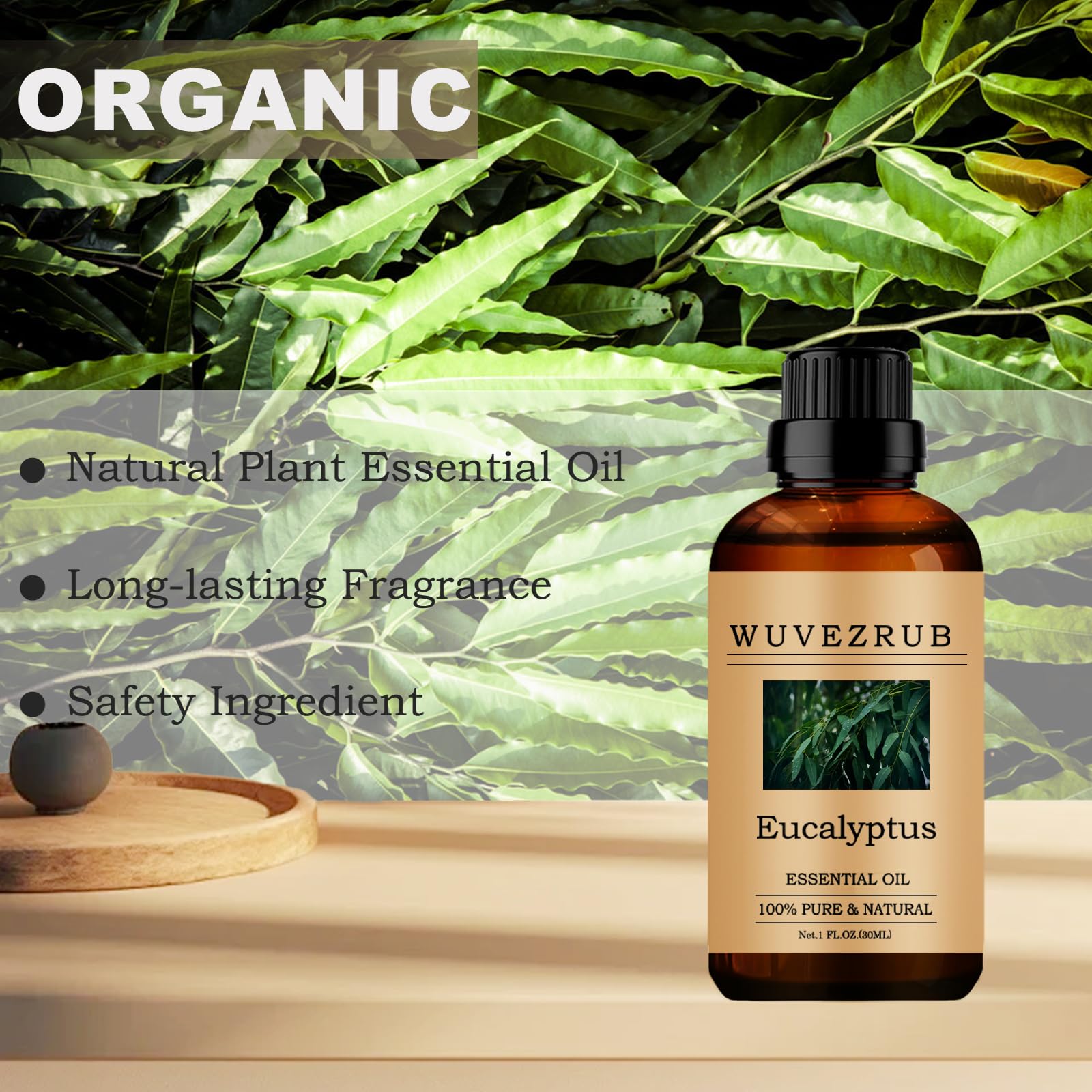 Wuvezrub eucalyptus oil for skincare, add 1-2 drops to toner or serum.
