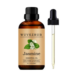 Wuvezrub Jasmine essential oil bottle 1oz ready for pure diffusion and aroma.