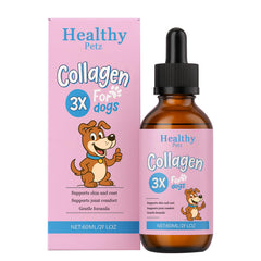 Wvnscl Healthy Petz collagen bottle being poured for easy daily dosing