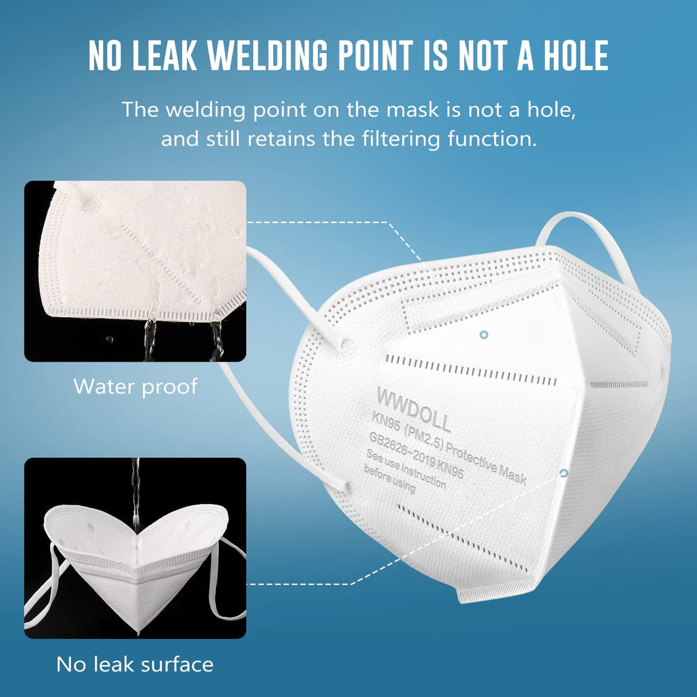 WWDOLL KN95 mask inner nose-clip fixed for durability.