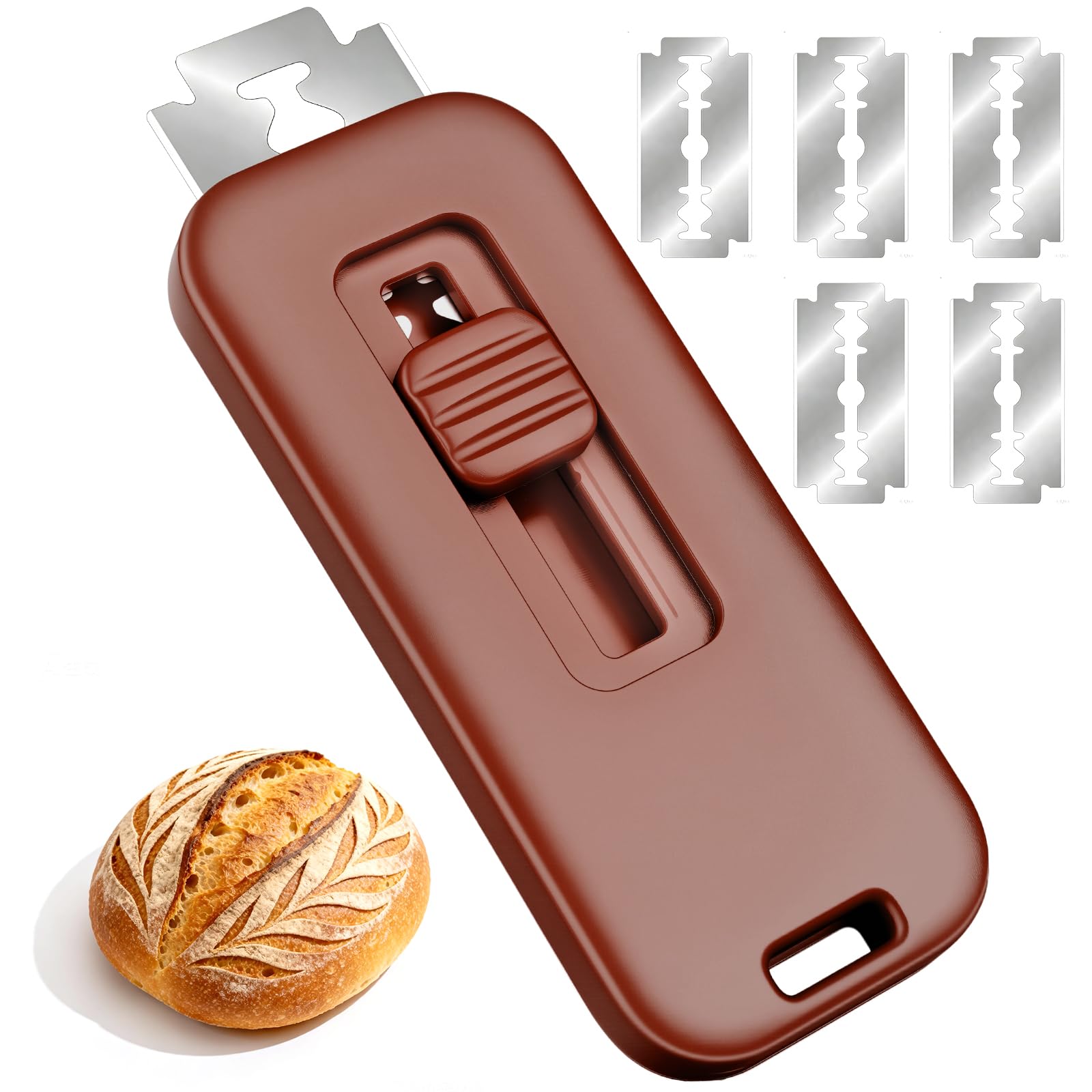 wwhako Bread Lame with magnetic storage for quick access during baking