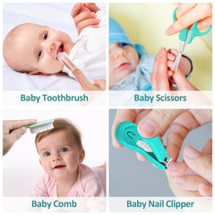 WXA baby scissors and tweezers for careful grooming.