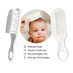 WXA Baby Grooming Kit newborn hair brush for soft brushing and scalp soothing
