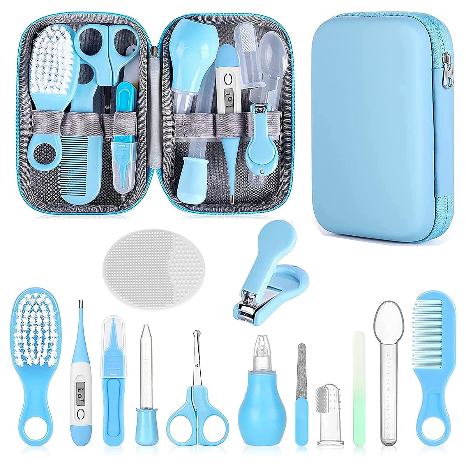 WXA Baby Grooming Kit set with 14 tools for gentle newborn care.