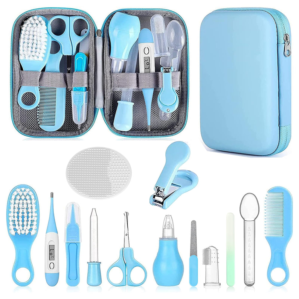 WXA Baby Grooming Kit set with 14 tools for gentle newborn care.