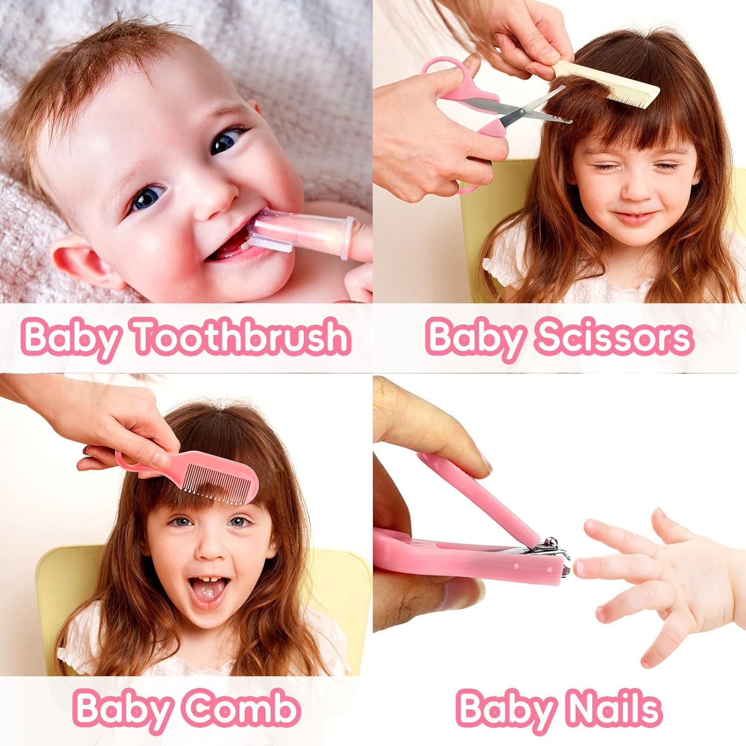 WXA Baby Grooming Kit nail clippers with safe rounded tips