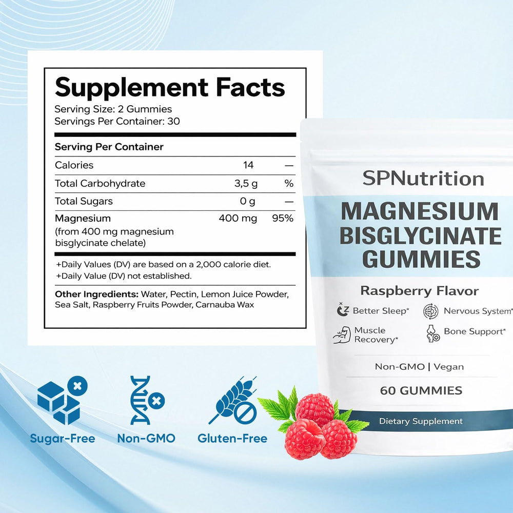 WXDOAU Spnutrition bottle with label, reliable chelated magnesium support