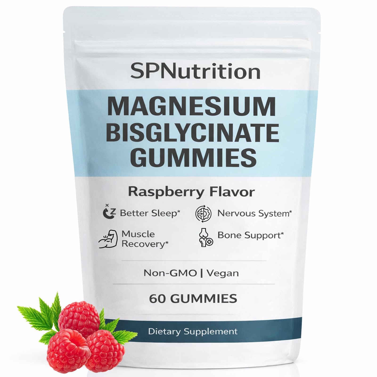 WXDOAU Spnutrition magnesium gummies bottle close-up for daily wellness