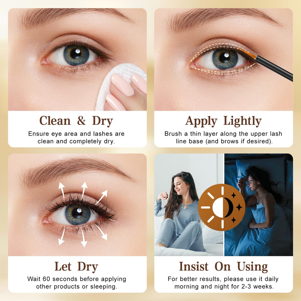 WXMX Lash Serum brows application — multi-use for lashes and brows.