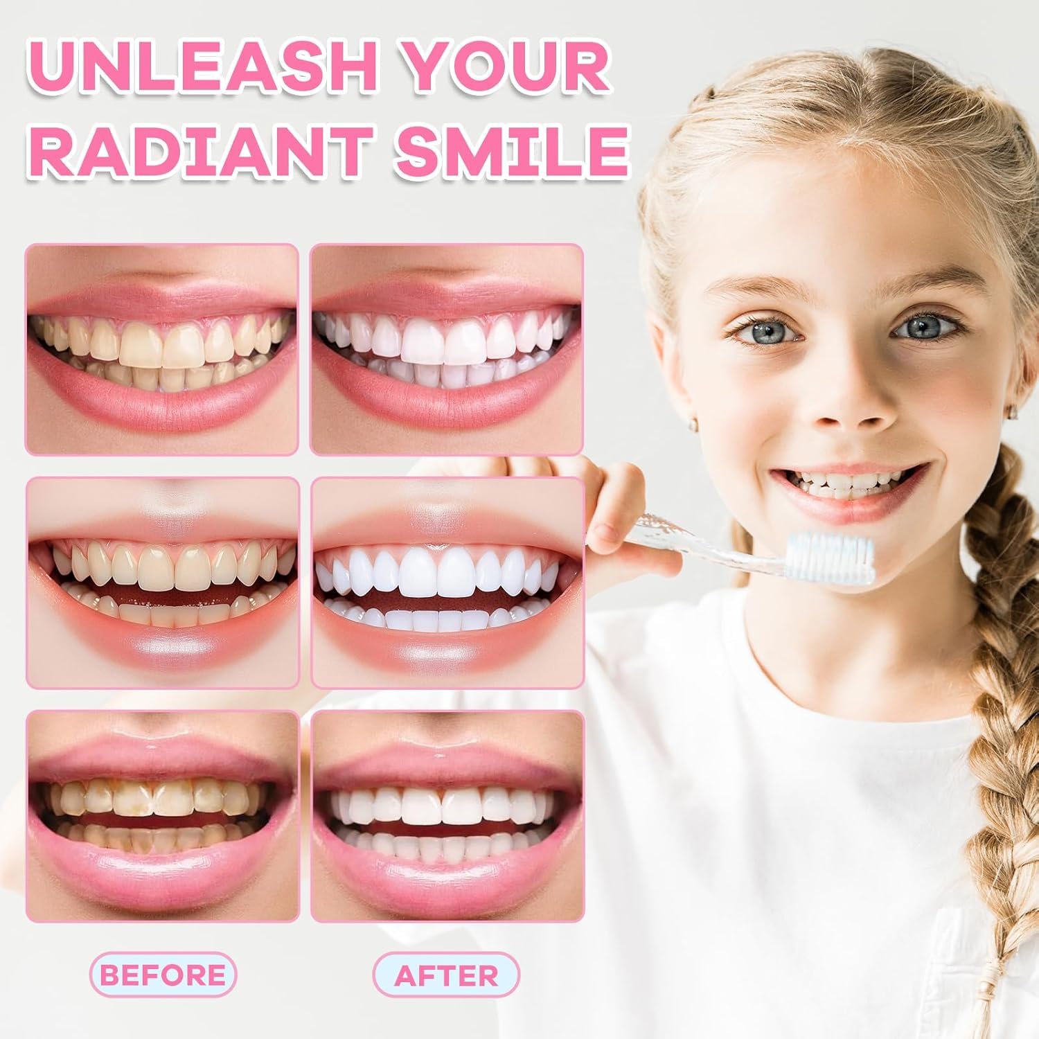 WXMX Niacinamide toothpaste gum care closeup indicates reduced irritation and healthier gums.