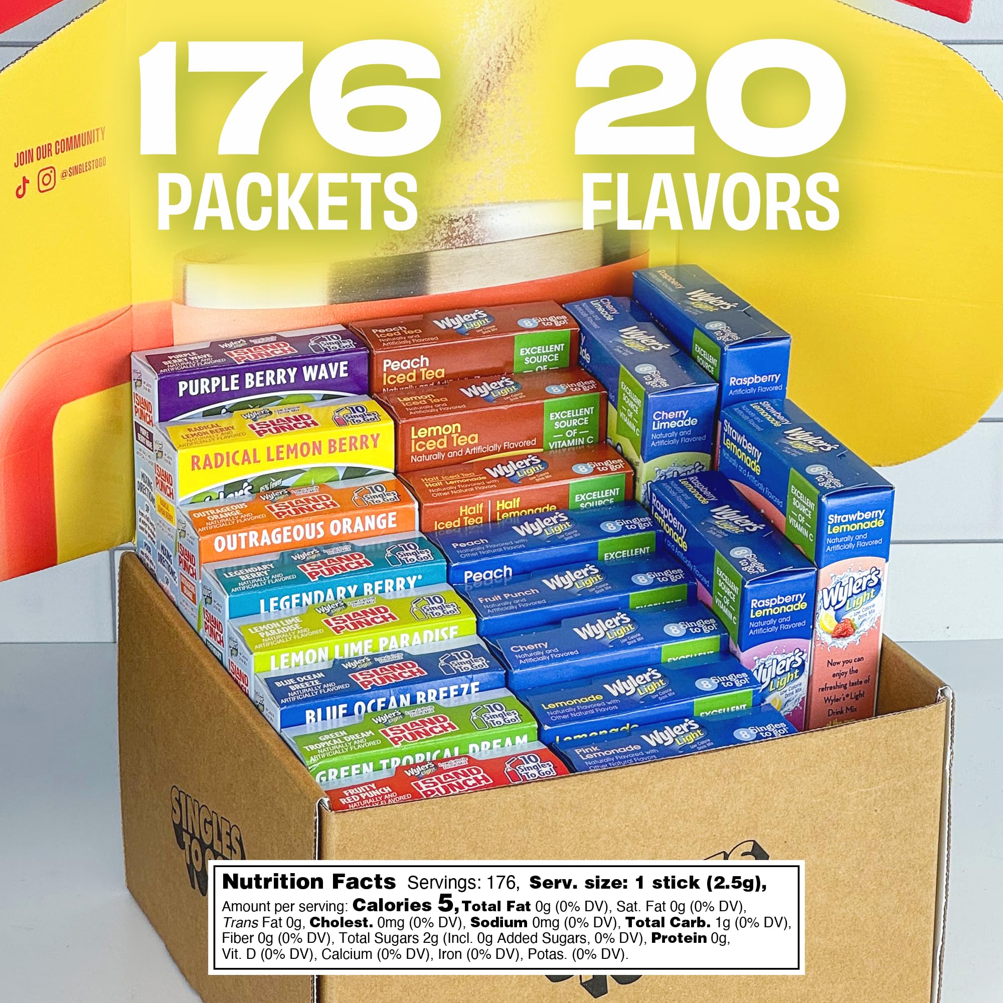 Wyler's Light Fruit Punch packets ready to mix for on-the-go flavor