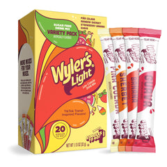 Wyler's Light Island Flavors Pina Colada bottle with stick for zero-sugar hydration