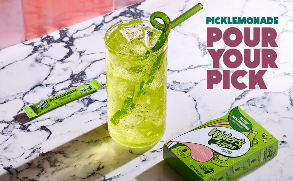 Wyler's Light Pickle Lemonade boxes showcase value with 24 servings.