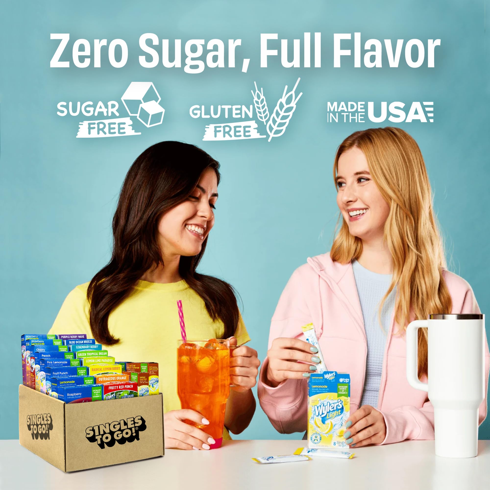 Wyler's Light Pink Lemonade packets deliver vibrant flavor without sugar