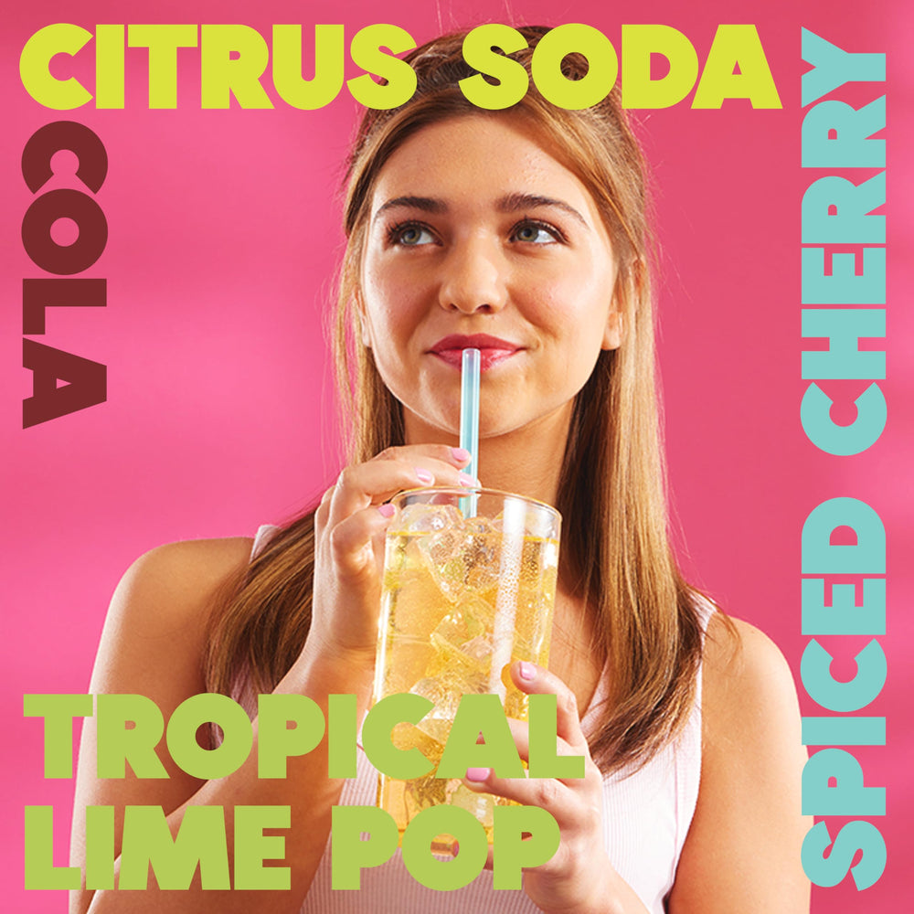 Wyler's Light Citrus Soda stick mix in water for low-calorie flavor.