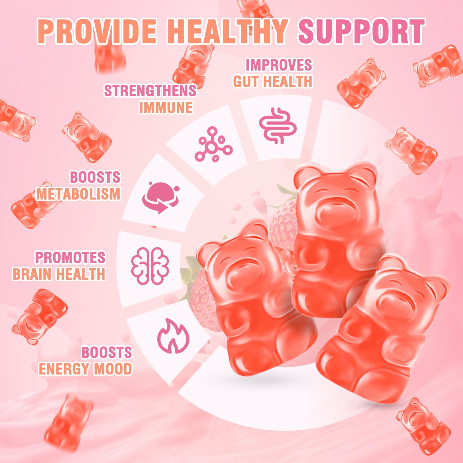 WyuuKi collagen gummies supporting hair and nails beauty