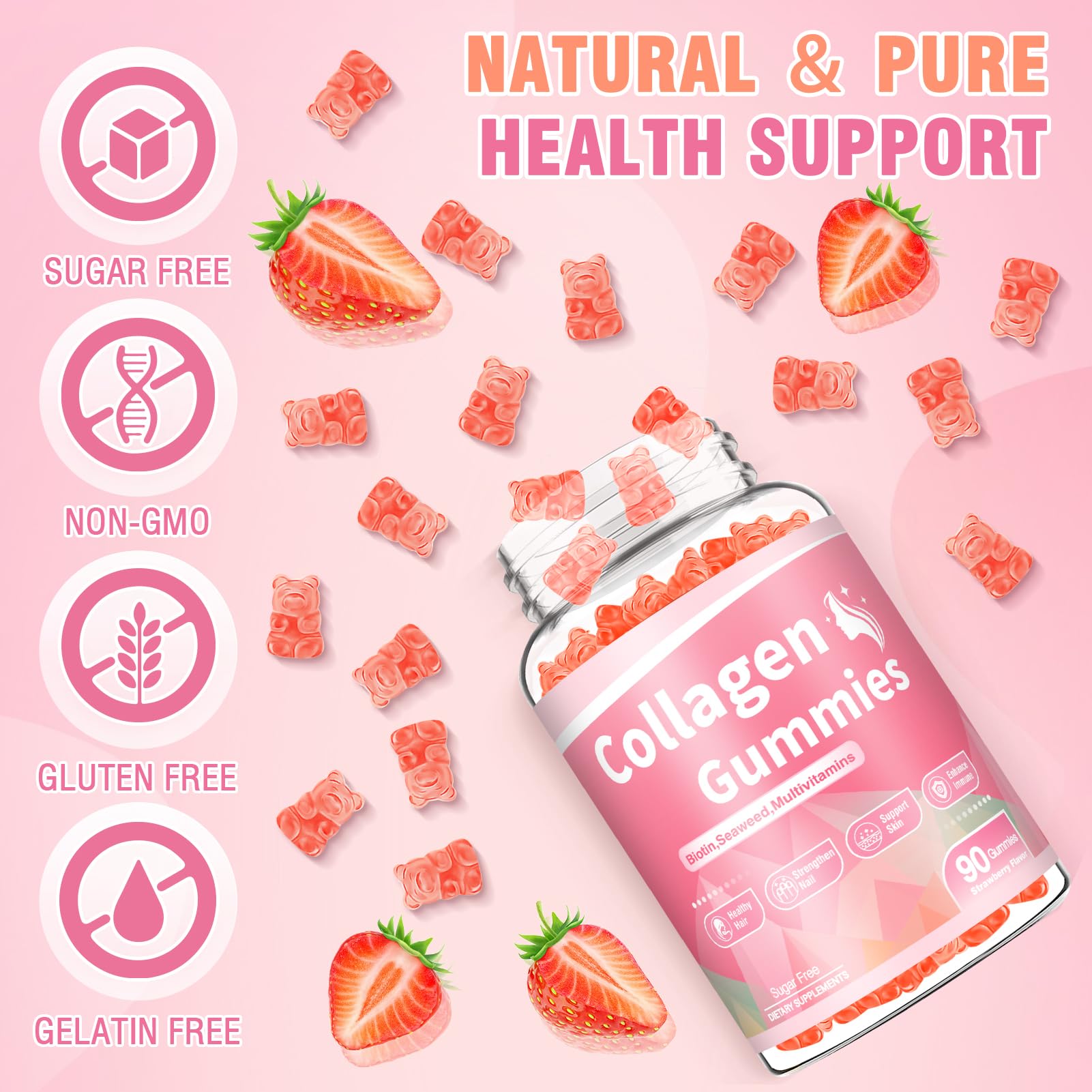 WyuuKi collagen gummies joint and bone support formula