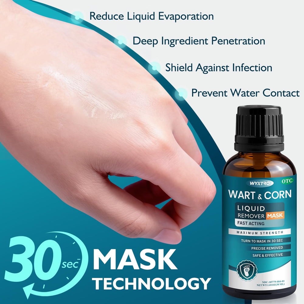 WYXTRO Wart Remover applied to a stubborn toe wart