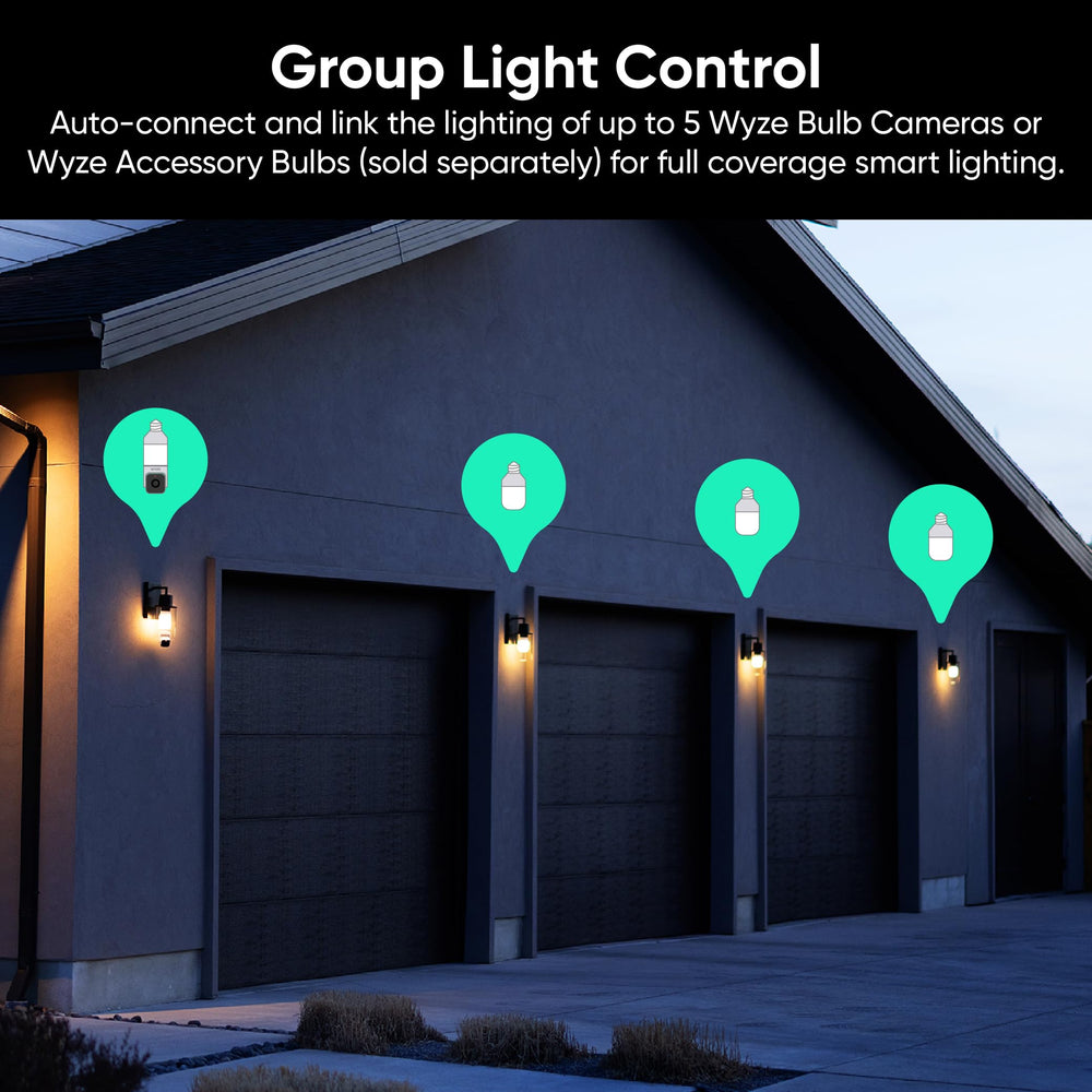 Wyze Bulb Cam paired setup enabling coordinated smart lighting